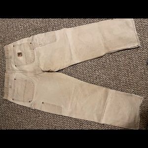 Carhartt duck double-front wrk pants 33x32